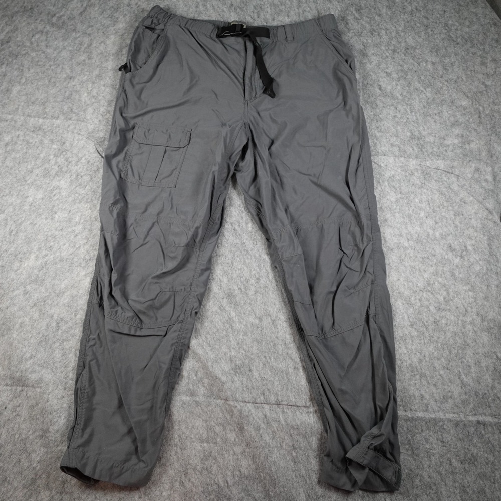 Eastern Mountain‎ Sports EMS Pants Mens Extra Large Gray Cargo Utility Belted